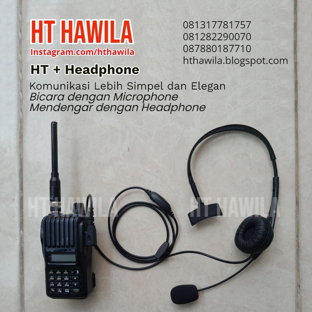Sewa HT Headset Bando Rental Handy Talky Headphone